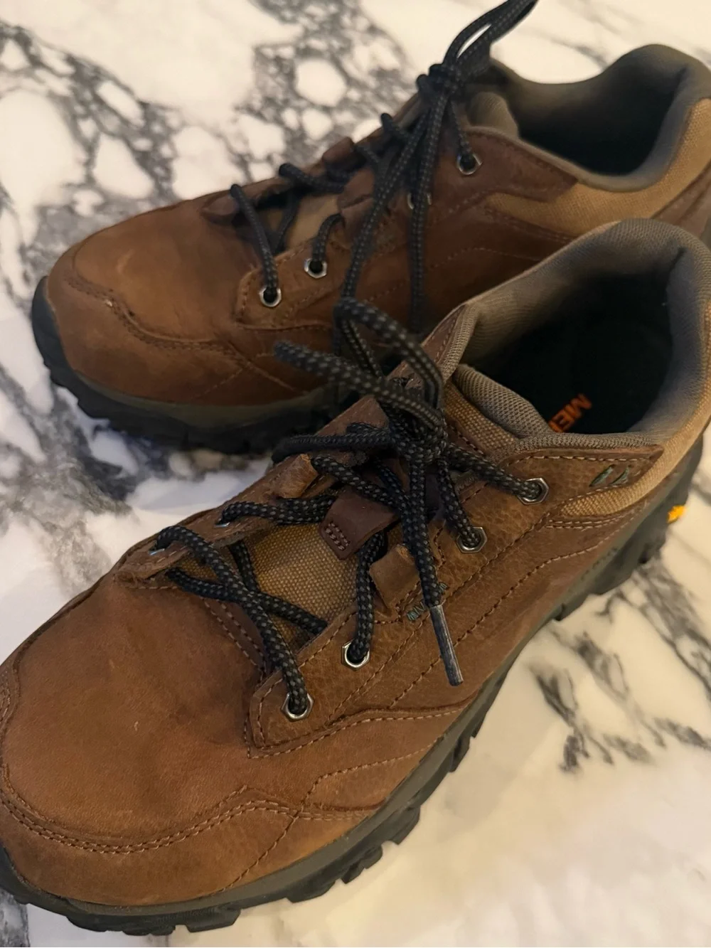 Merrell Moab Adventure Lace Waterproof Hiking Shoes Brown Men's Size 8.5